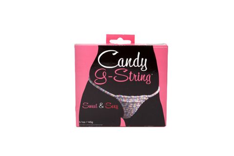 <p dir="ltr">It aint comfortable, but this edible thong will certainly give your guy a sugar rush.</p>
<p dir="ltr"><span>Candy G-String, $9.99, <a href="http://spencersonline.com/" target="_blank">spencersonline.com</a></span></p>