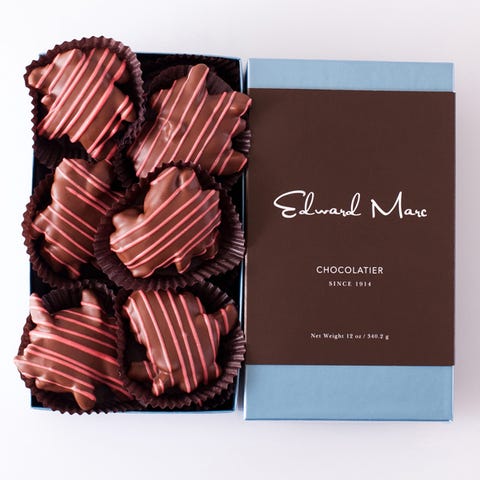 image <p>Edward Marc has partnered with Susan G. Komen for the Cure to support breast cancer this month. There are the pink pecan caramel terrapins available this month, and 20% of the products sales will be donated.</p> <p>, Edward Marc</p>