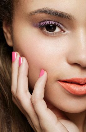 Swiping a bold shade across your smile is the quickest way to perk up your face. A blue-based cherry red is the obvious choice (and universally flattering on all complexions), but if that feels a tad too intimidating for you, make a subtle statement with fuchsia or a tangerine-color stain. 