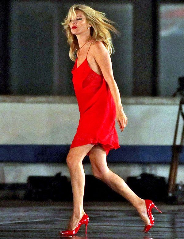 red slip dress short