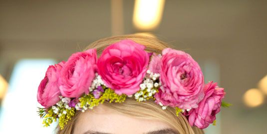 Hair, Clothing, Hair accessory, Pink, Headpiece, Crown, Fashion accessory, Head, Beauty, Hairstyle, 