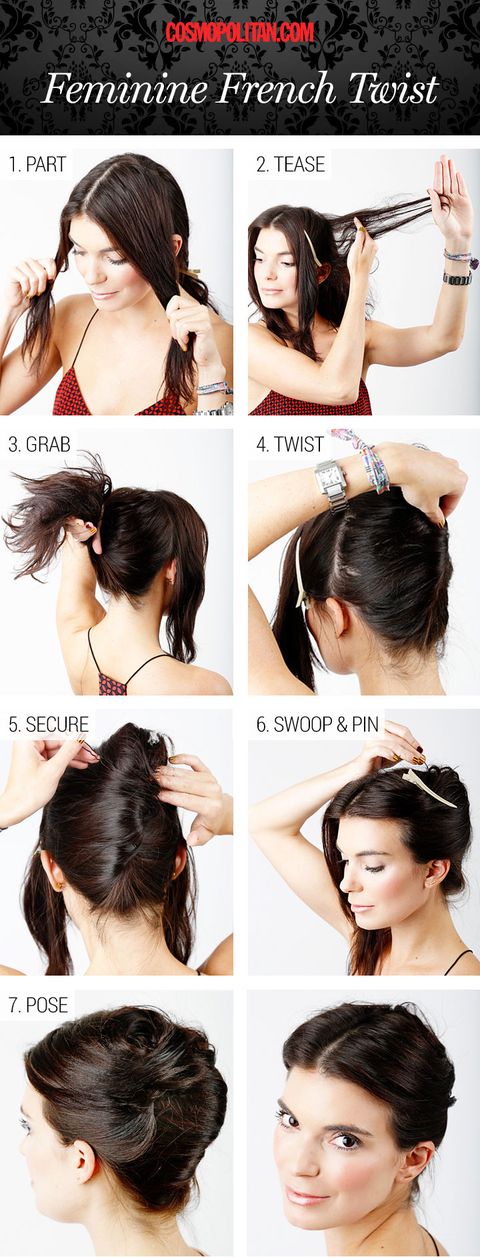 Street Style Side Braid And French Twist Hair How To