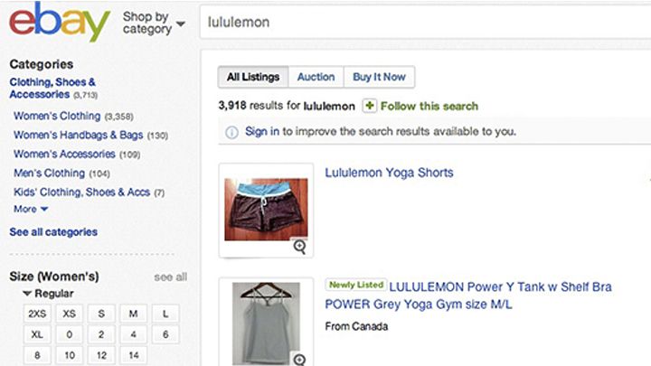 lululemon resale sites