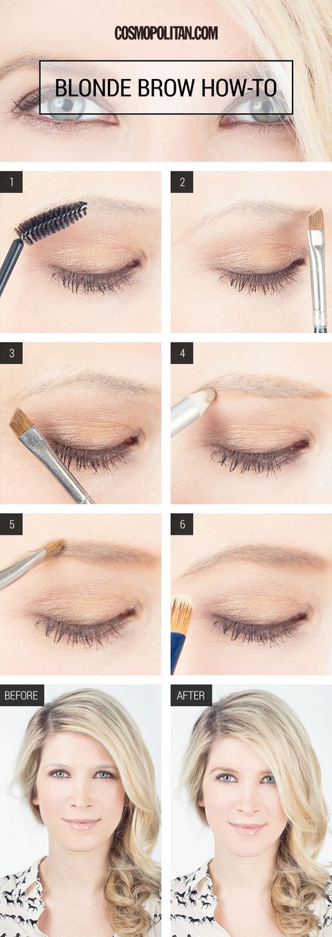 Eyebrow Makeup For Blonde Girls How To Fill In Blonde Eyebrows