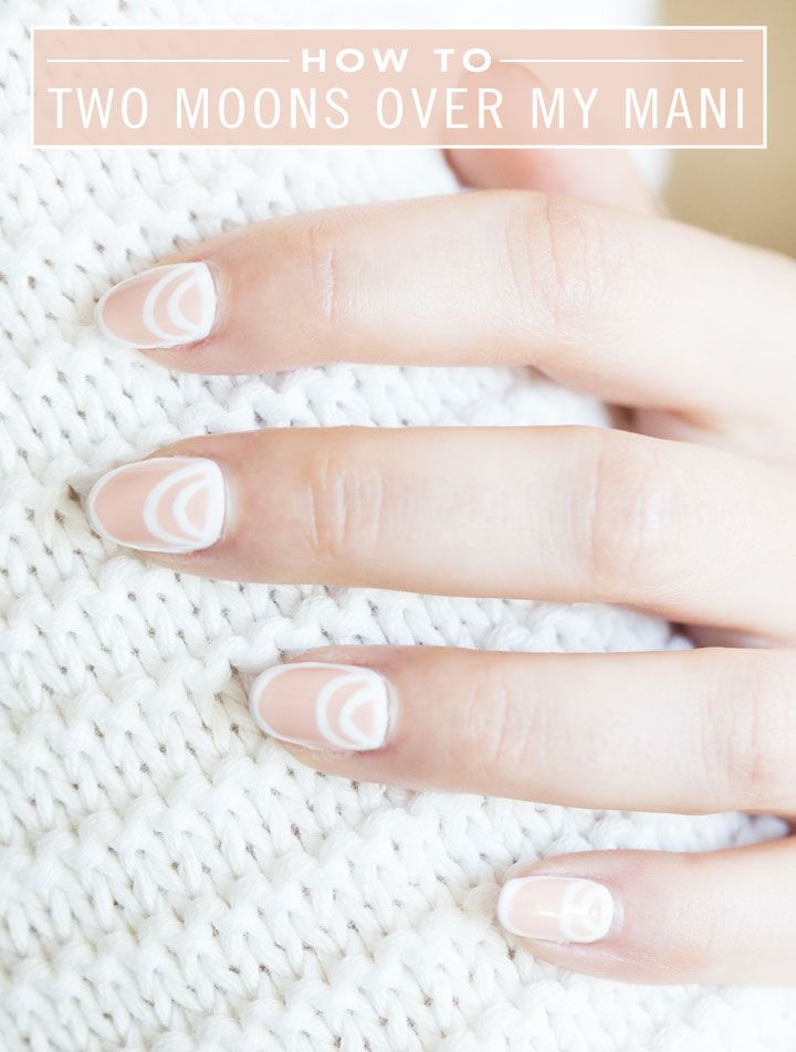 Double Half Moon | 21 Easy Nail Art Designs You Can Wear All Year Round