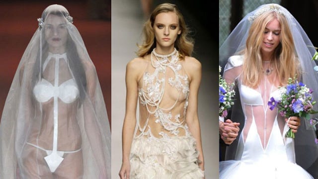 nude wedding bride