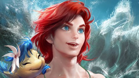 Lip, Mouth, Hairstyle, Style, Animation, Toy, Art, Cg artwork, Fictional character, Red hair, 