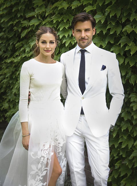olivia palermo got married in a sweater and shorts basically
