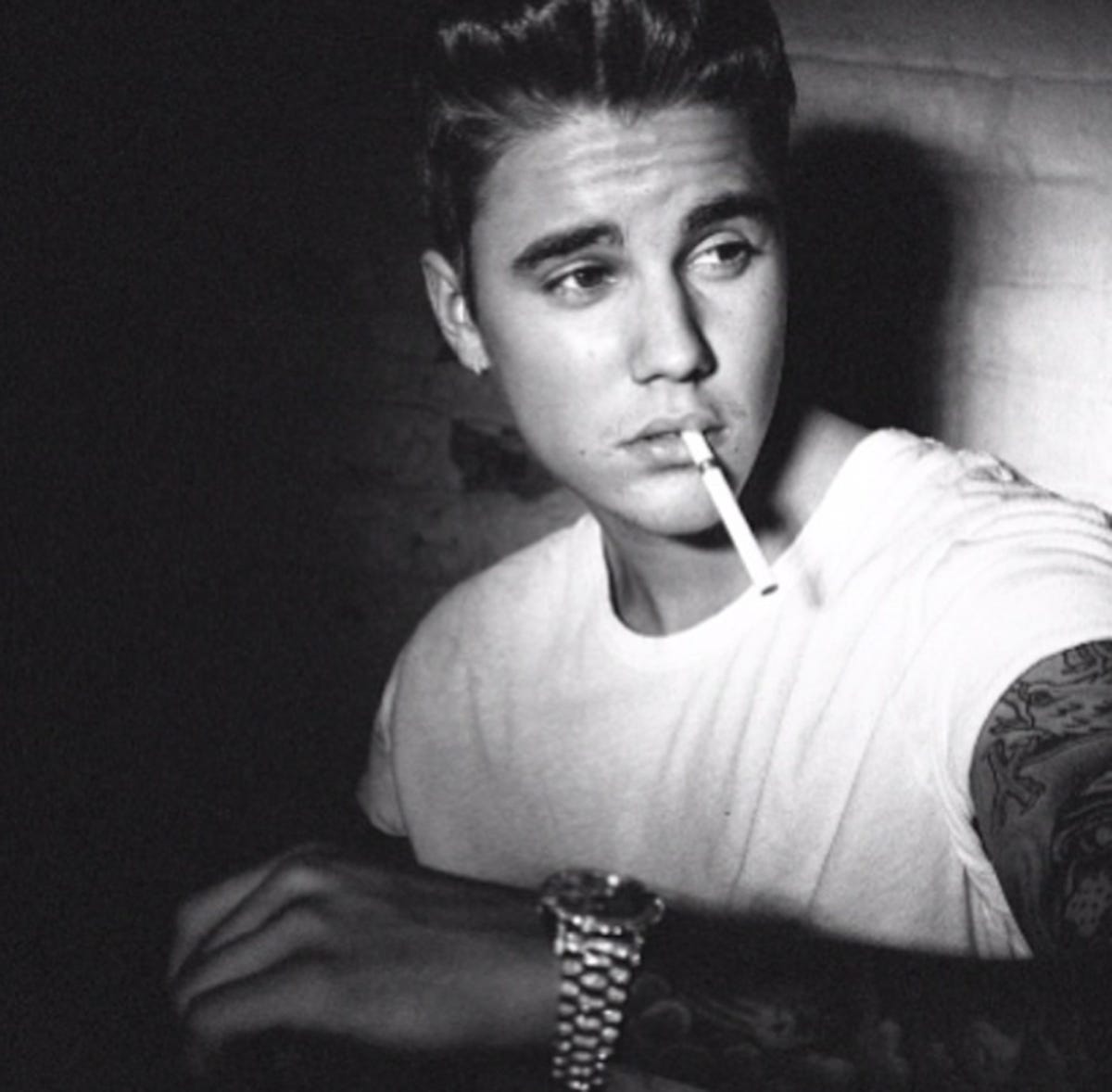 Justin Bieber James Dean - Justin Bieber Cigarettes