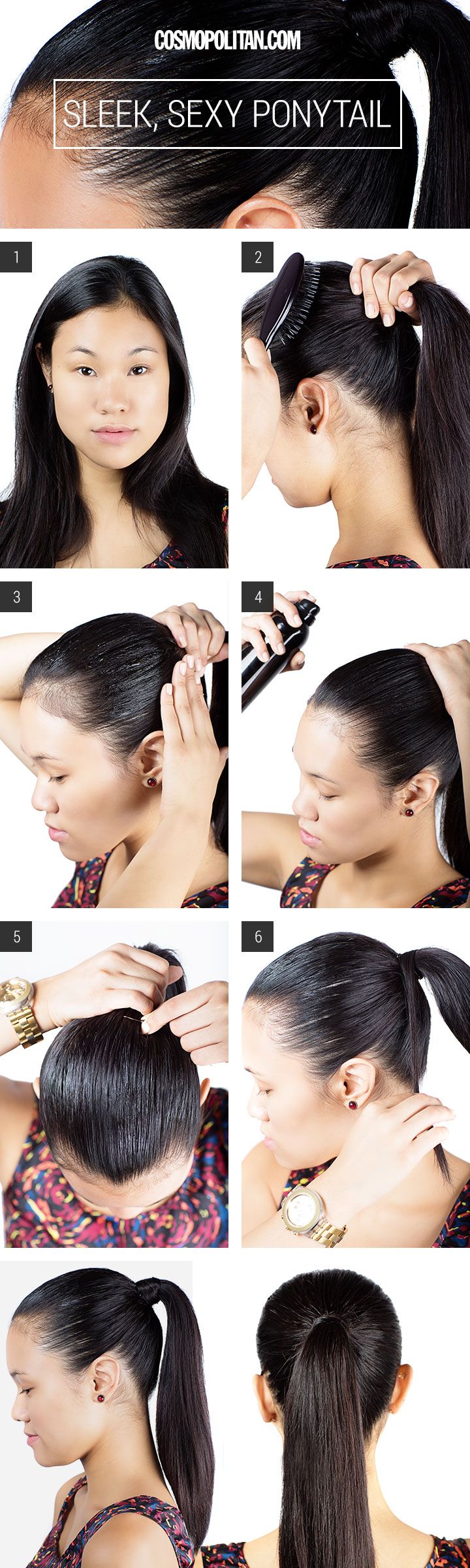 hair brush for sleek ponytail