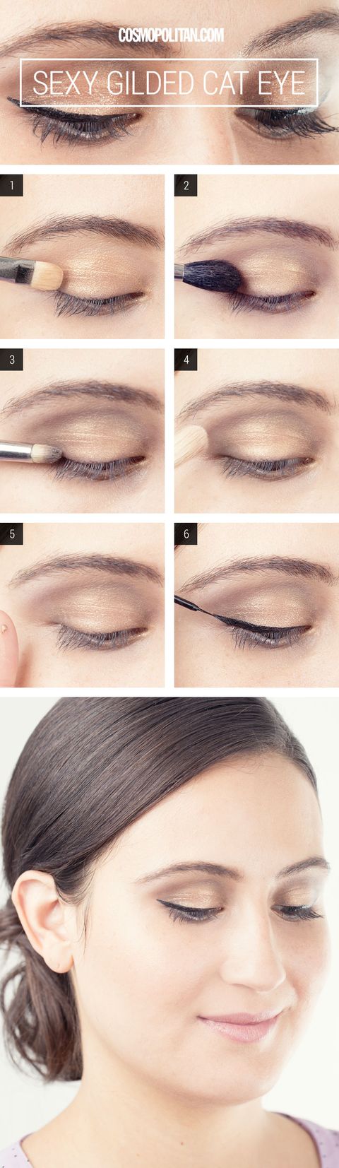 Gold Cat Eye Makeup How To Eye Makeup How To
