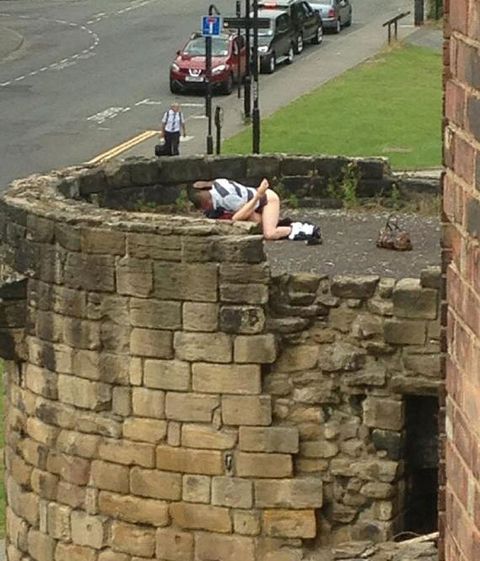 Couple Caught Having Sex On Newcastle Wall — Caught Having