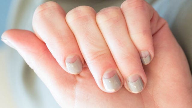 How To Half Moon French Manicure Half Moon Nails How To Half Moon French Manicure Half Moon Nails