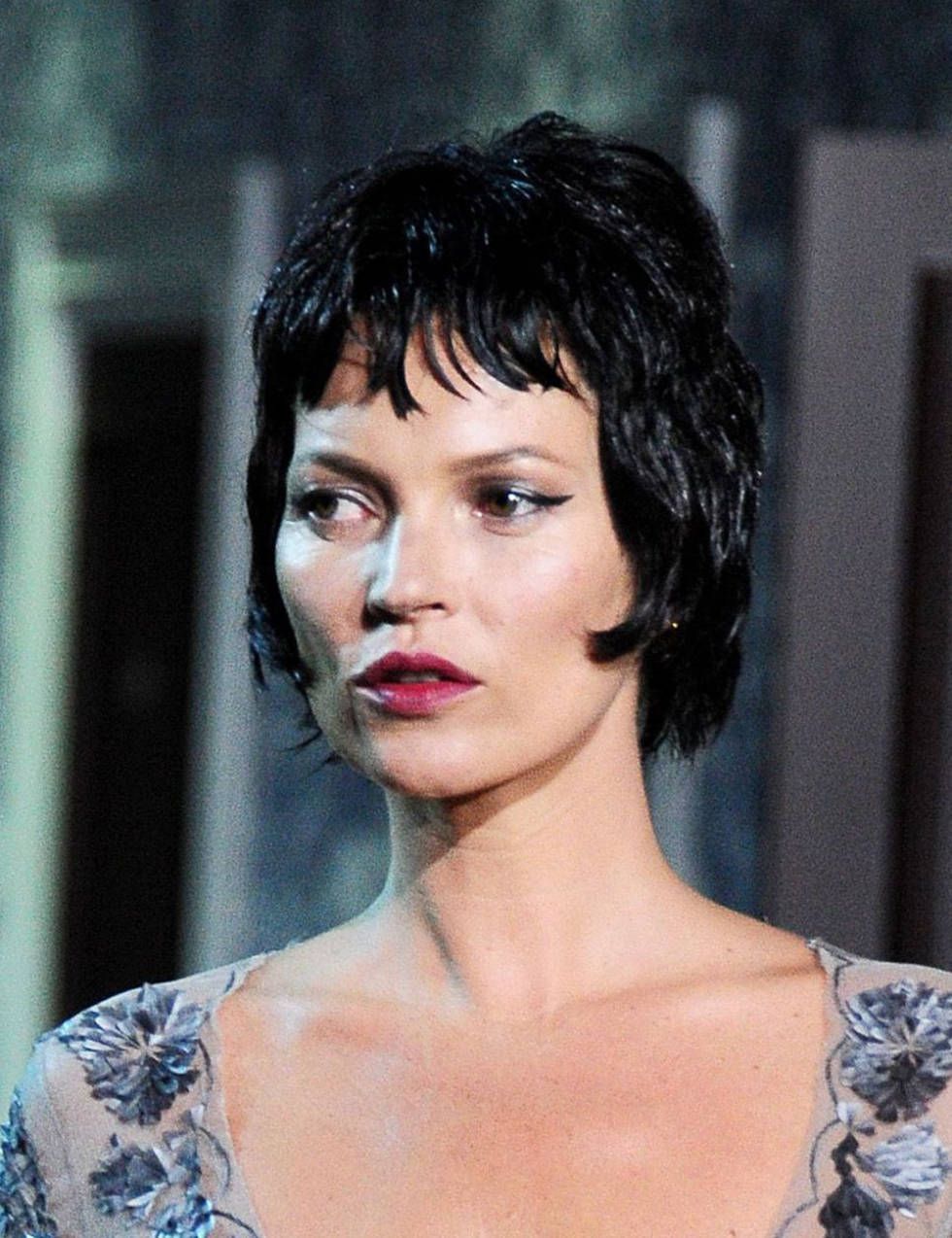 distopian dream girl — Kate Moss, used as a hair model for Molton Brown...