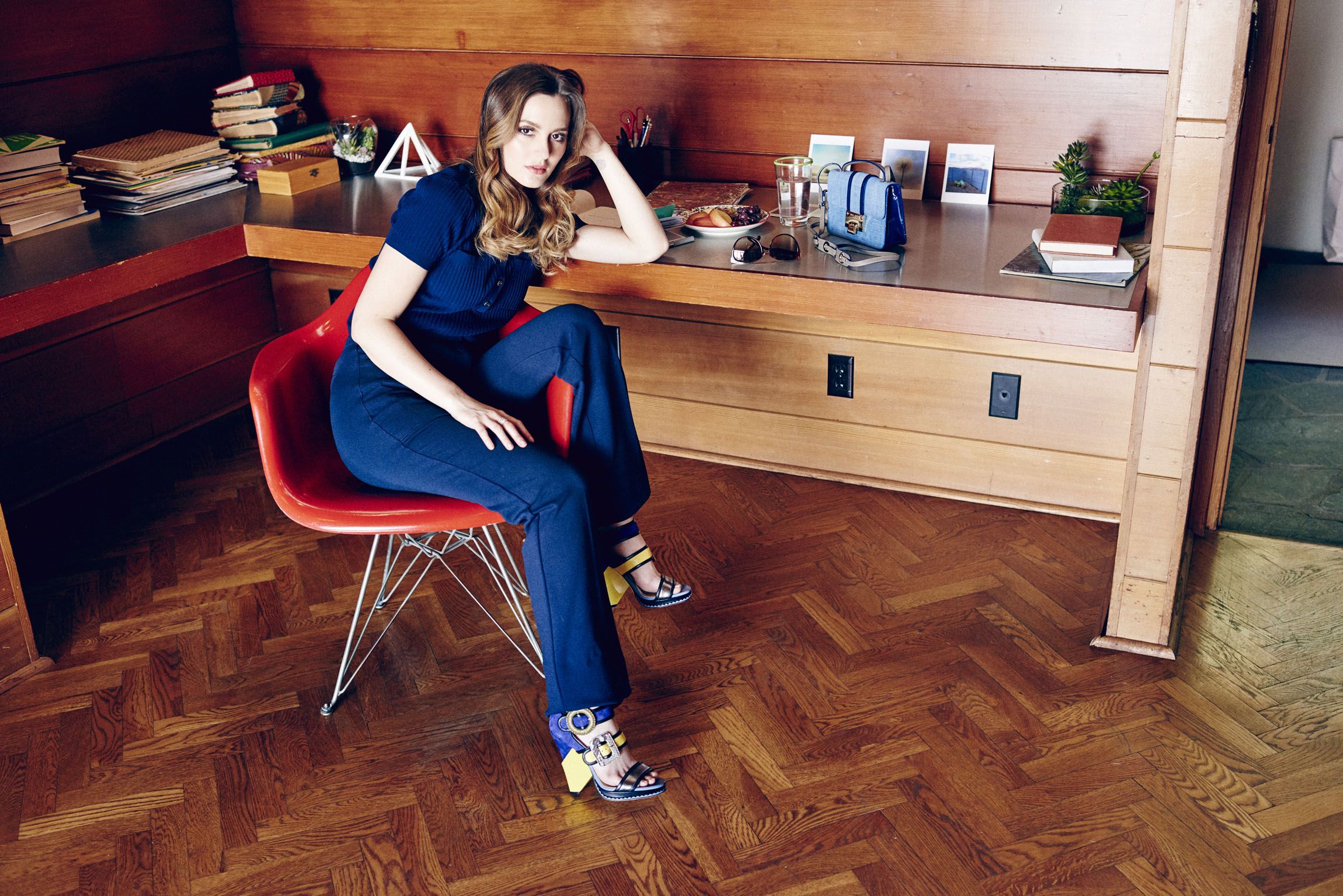 Leighton Meester has bagged a photo diary with Jimmy Choo