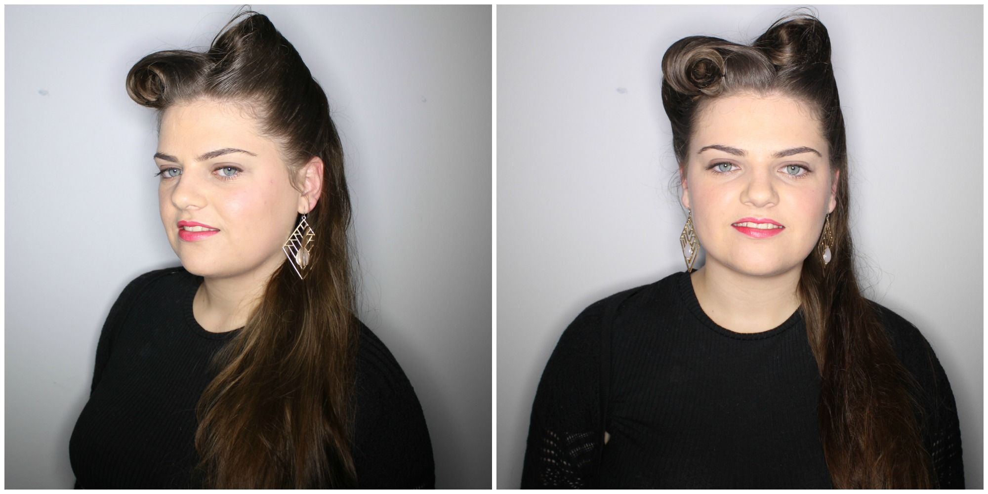 How to Do a Vintage Victory Rolls Hairstyle 