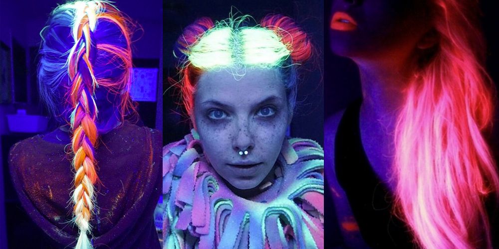 Glow-in-the-dark hair is the bright new beauty trend for 2016