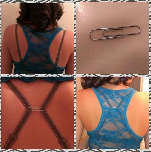 Bra Hack! How to Hide Your Bra Straps on a Racerback Top