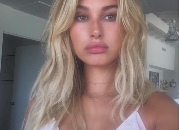 Hailey Baldwin Goes Brunette with Golden Highlights  Fashion Gone Rogue