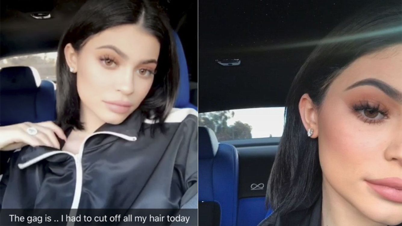 Kylie Jenner Debuts Blunt New Haircut on Instagram  Teen Vogue