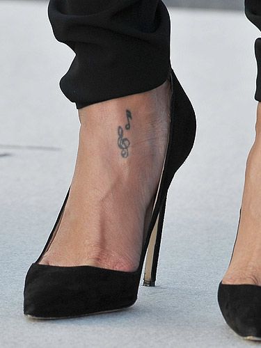 Nathalie Emmanuel, tattoo, pedicure, and shoe detail, attends the... News  Photo - Getty Images