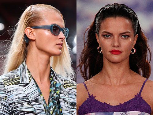 Wet Look Hair Gave Fendi's Y2K-Inspired Collection a Modern Twist