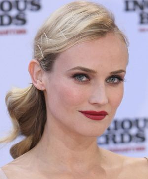 For Diane Kruger, It's All About Her Brows and Matte Red Lipstick