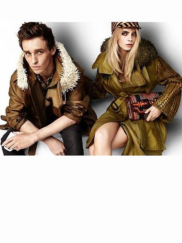 Burberry's new fashion campaign with Cara Delevingne and Eddie Redmayne