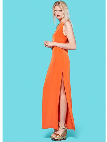 Primark orange outlet dress