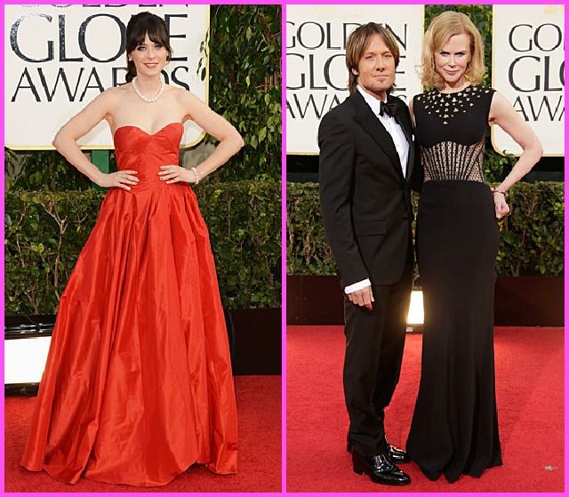Golden Globes 2013 red carpet dresses