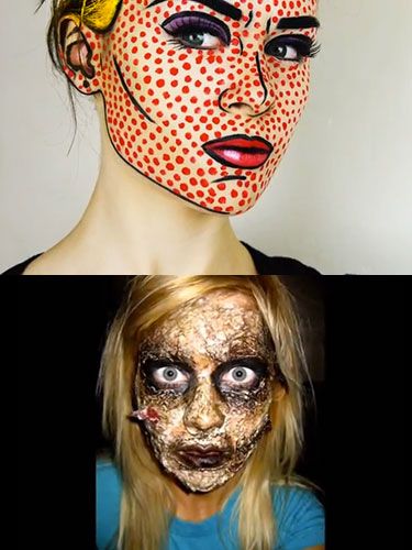 scary face makeup tutorial