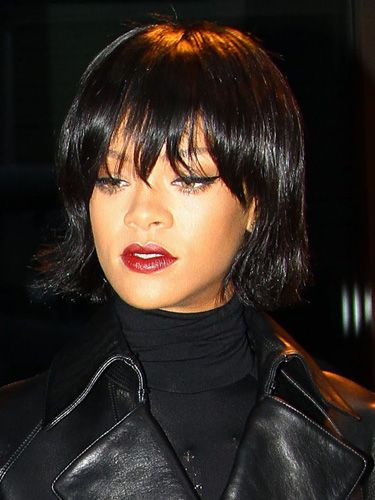 Rihanna Bob cut Hairstyle Black hair, short hair transparent background PNG  clipart | HiClipart