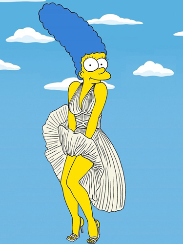 Marge Simpson models most iconic dresses :: Fashion news