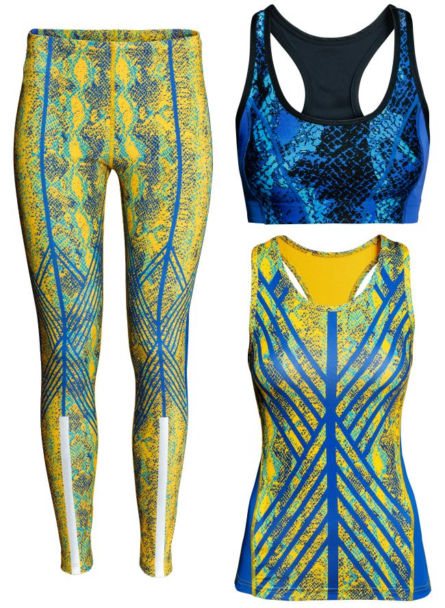H&M Go Gold collection :: Women's workout clothes 2014
