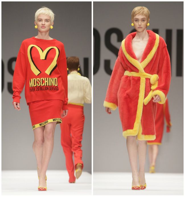 Moschino mcdonalds discount robe