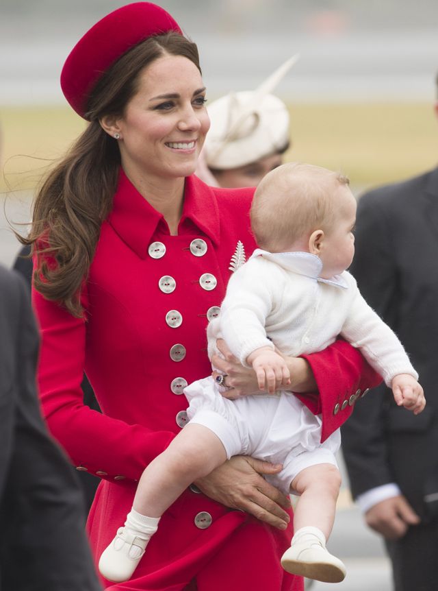 Infant on sale red coat