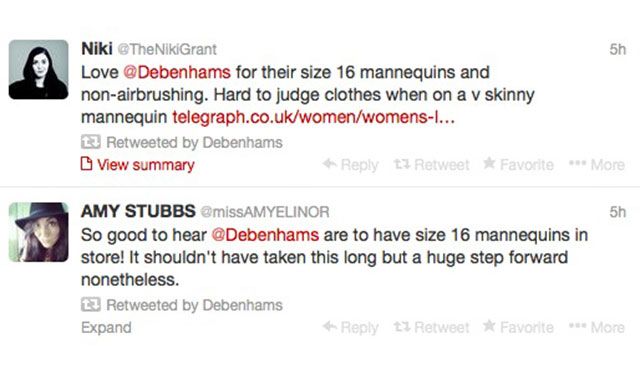 Body confidence: Debenhams unveils 'average woman' size 16 mannequins, The  Independent