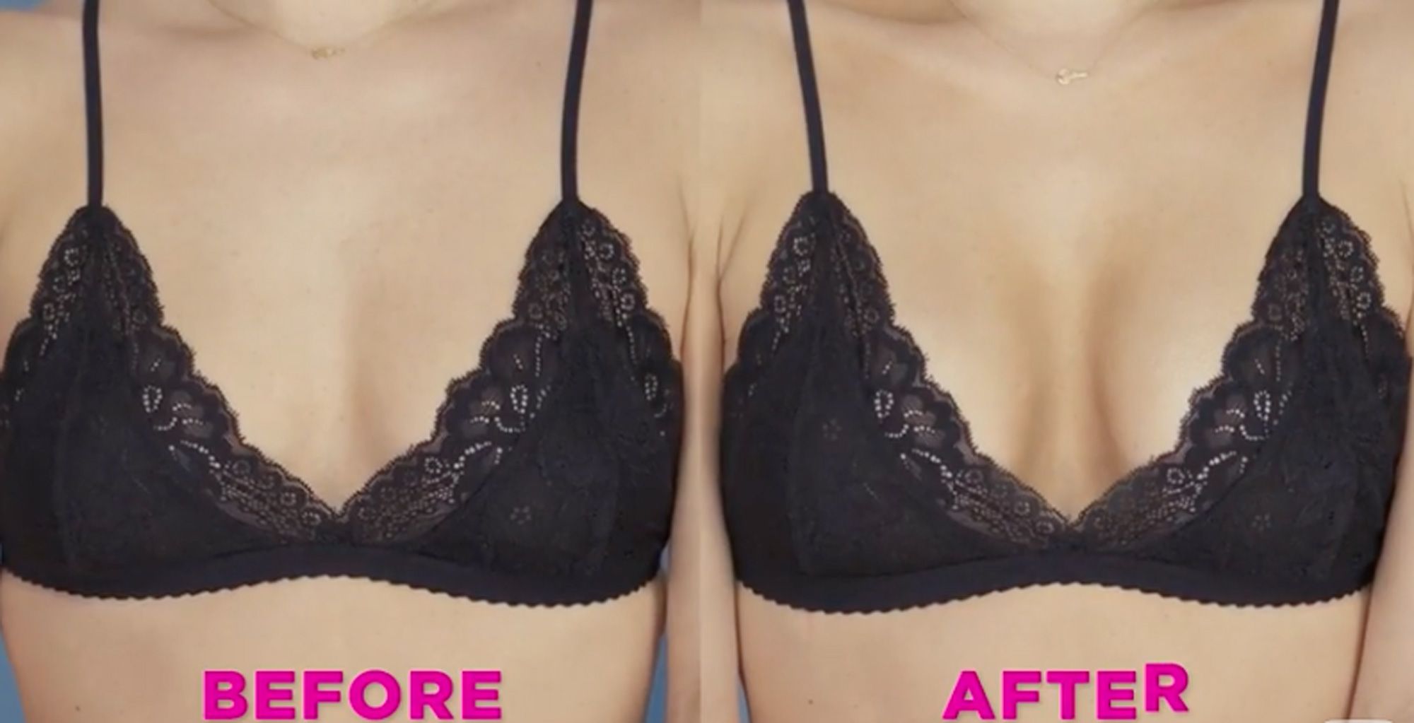 Make your breasts look bigger! Enhance your cleavage with makeup