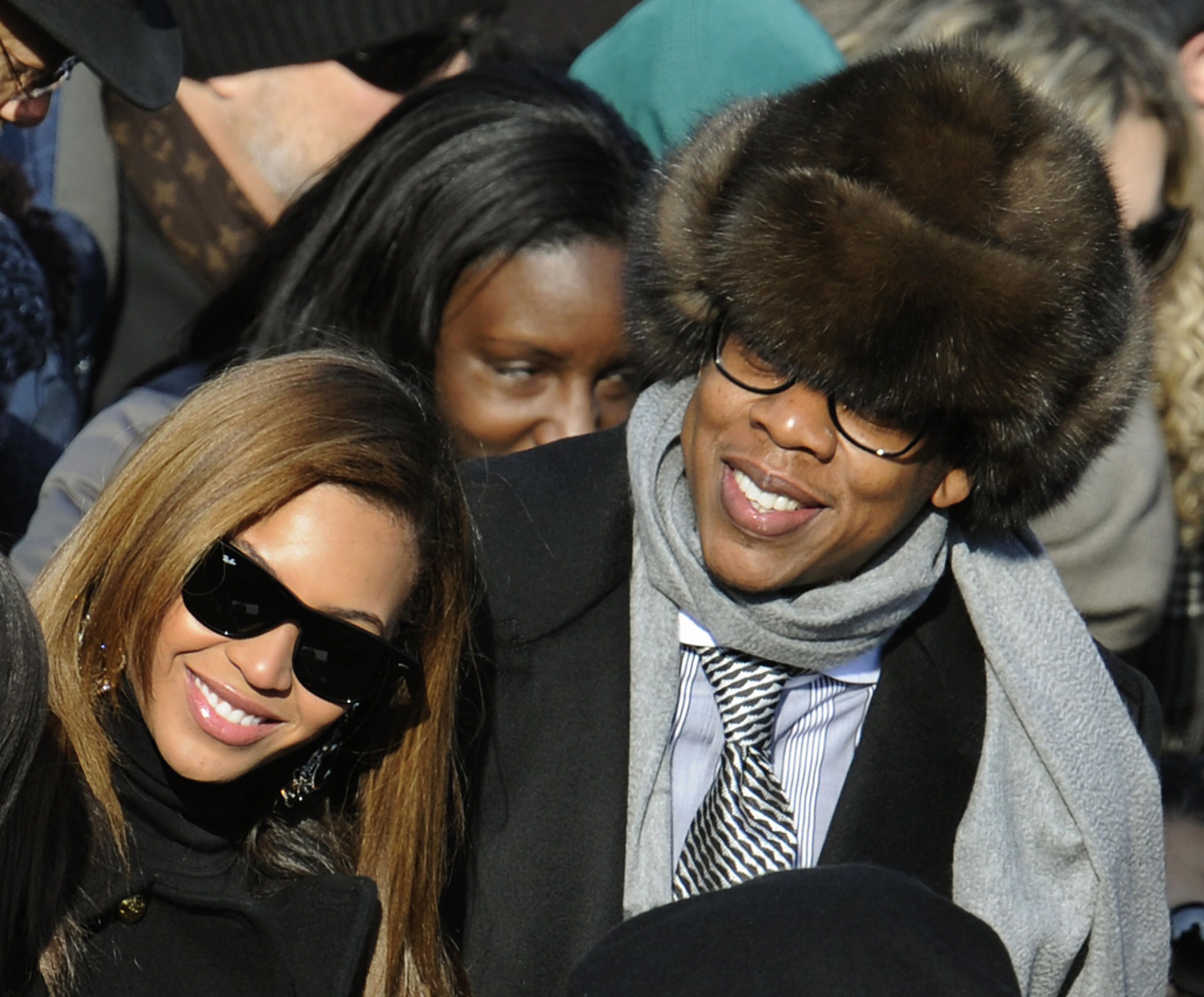 Beyoncé and Jay-Z Did His-and-Hers Suits at Pharrell's Louis