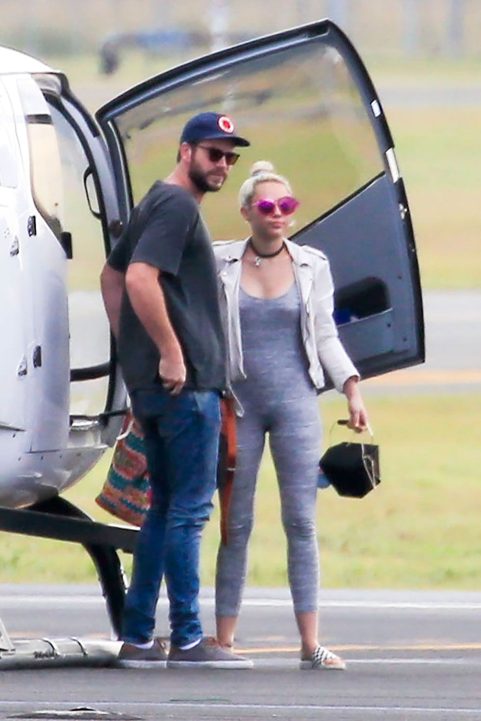 Miley Cyrus grabs attention in quirky rabbit jumper and denim