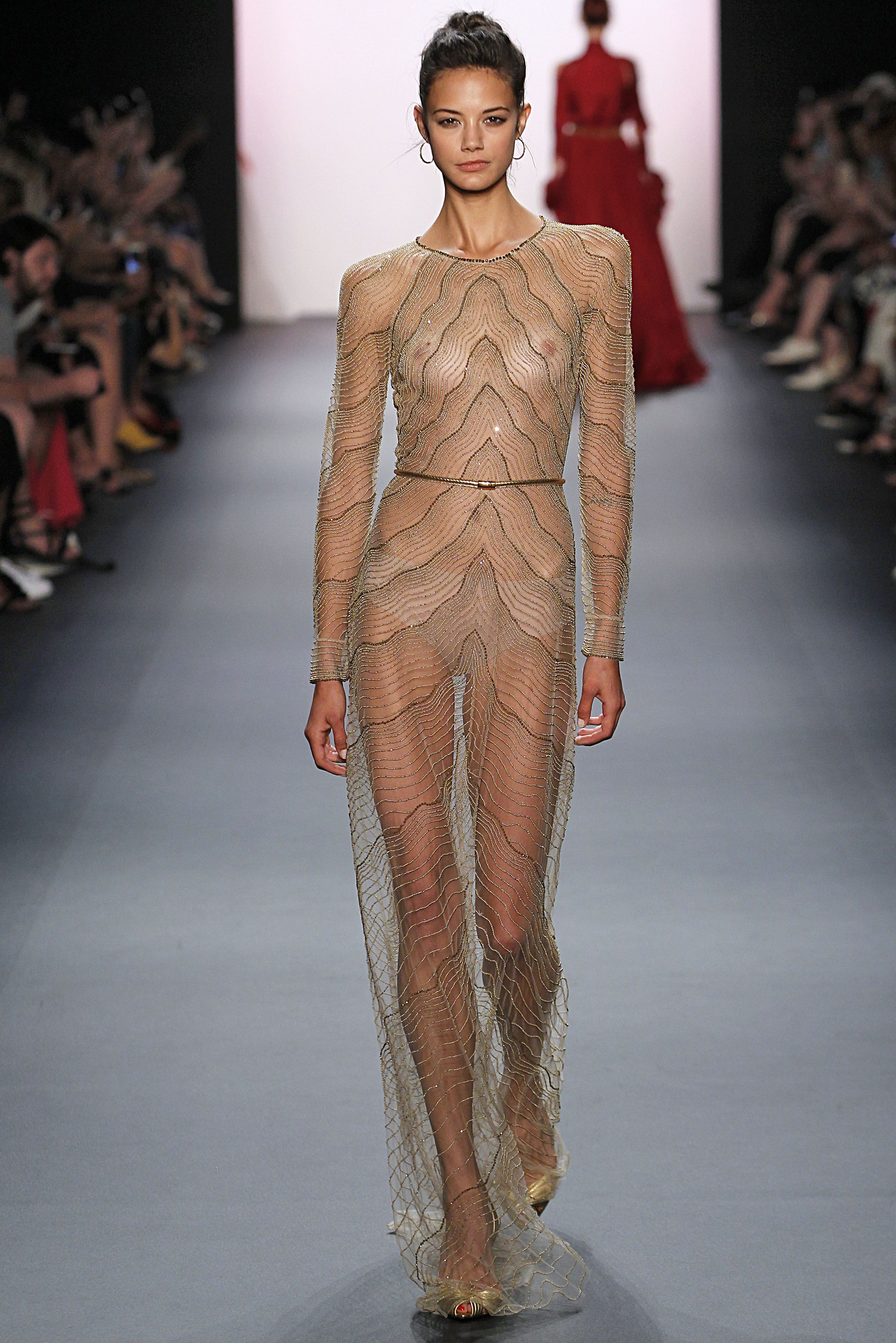 Fashion runway nude