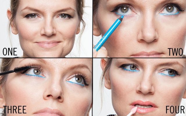 How to do electric blue eyeliner