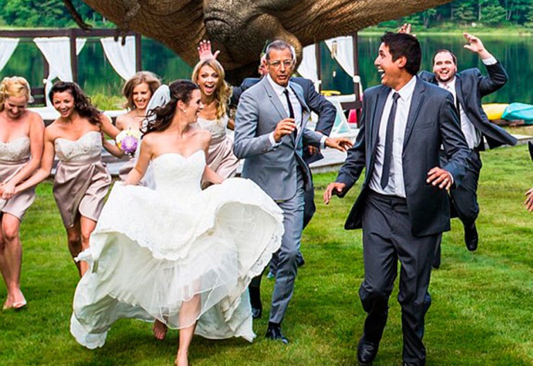 The Best Wedding Picture Of All Time Has Been Taken Jeff Goldblum Juric Park Wedding Photo