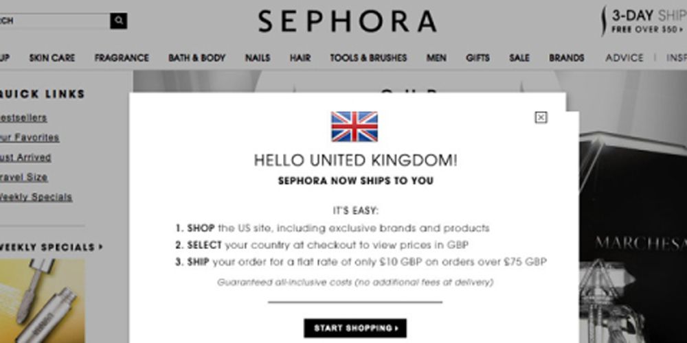 Why are there no Sephora in the UK?