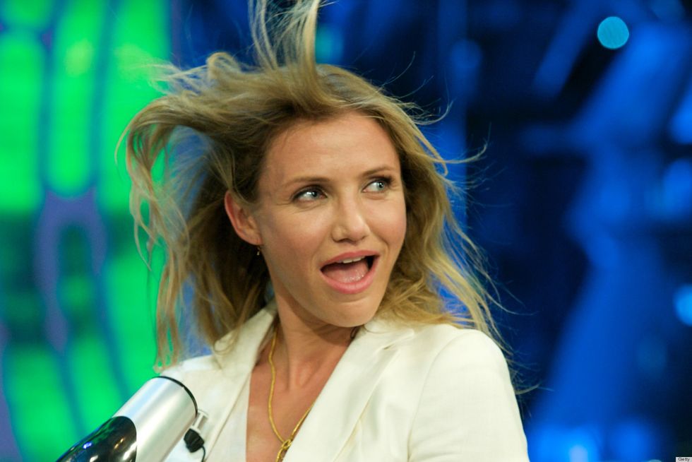 Cameron Diaz hairdryer - 4 quick tips to get more body when you blow-dry - how to get more volume in your hair with a hairdryer - expert hair tips - Cosmopolitan.co.uk