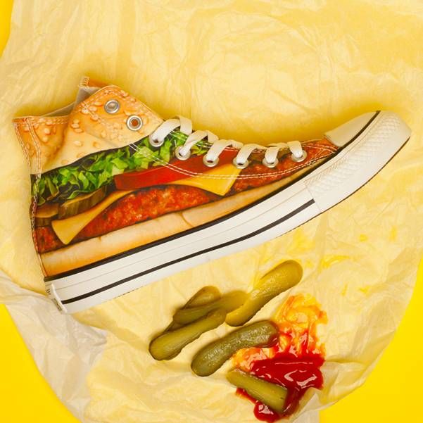 Converse burger trainers available at Schuh - quirky fashion trends - cosmopolitan.co.uk