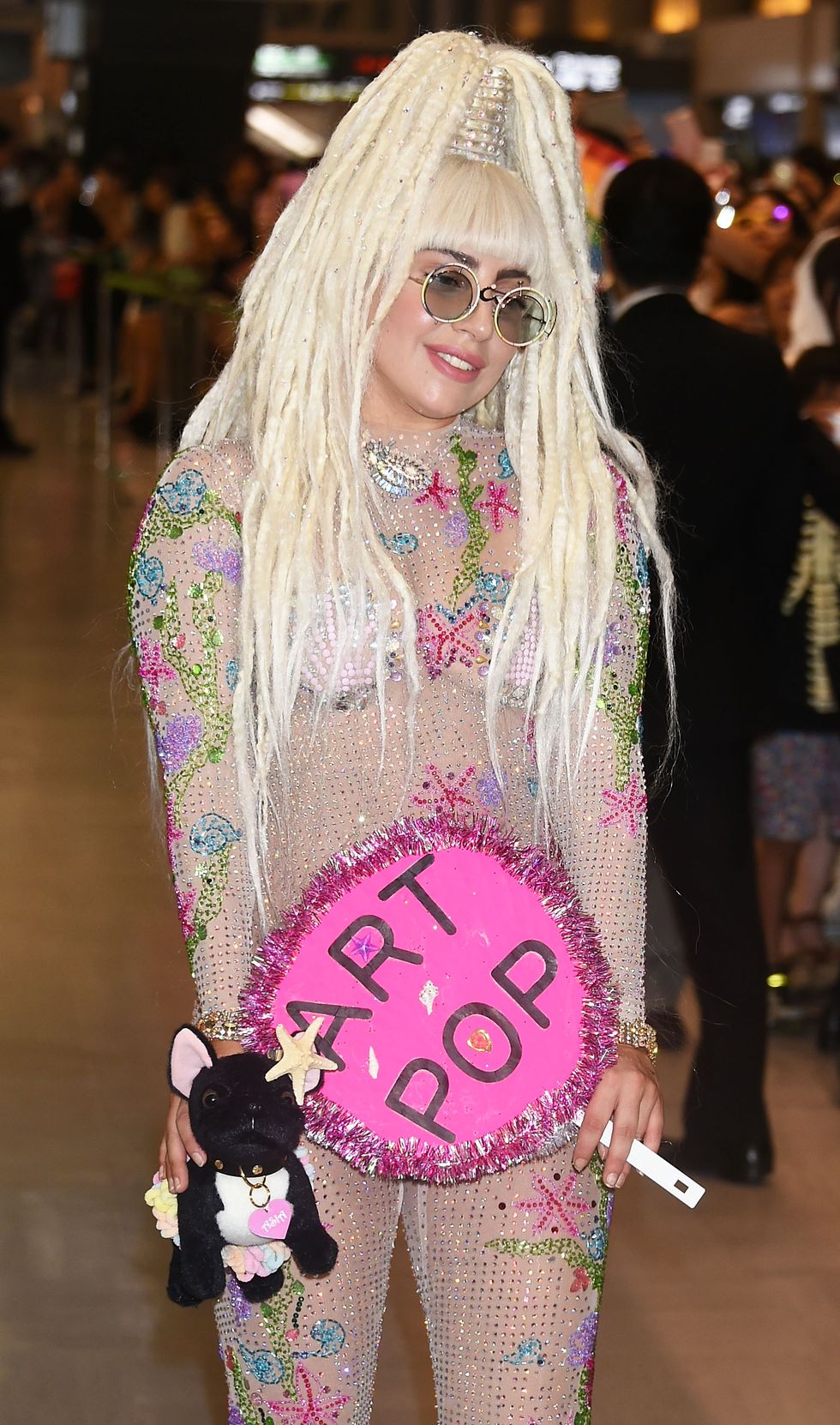 Lady Gaga promoting Art Pop in Japan in sequinned jumpsuit - celebrity style photos - fashion - cosmopolitan.co.uk