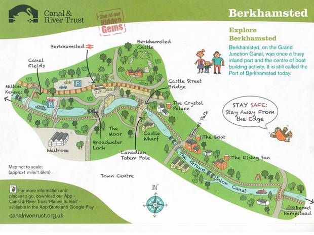 The Berkhamsted 'penis' map attracting attention for its unusual shape.