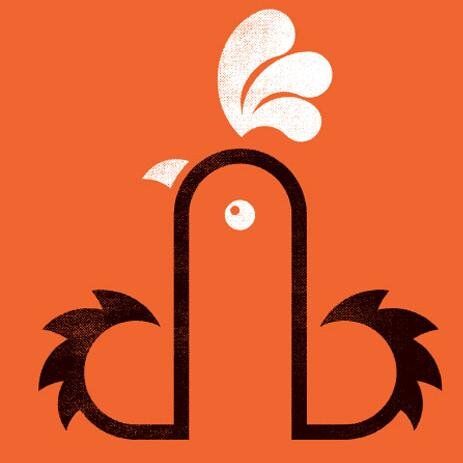 The Dirty Bird fast food van logo. Users have said it looks like a penis.