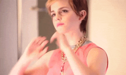 18 home truths that only girls with short hair will understand - Emma Watson gif